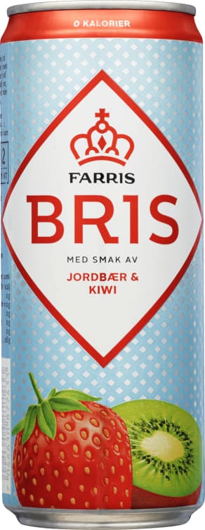 Farris Bris Jordbær & Kiwi 0,33l boks