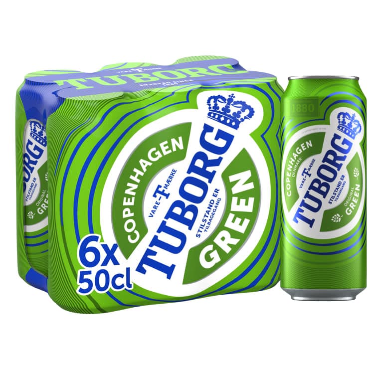 Tuborg Grønn 0,5lx6 boks 3000 ml