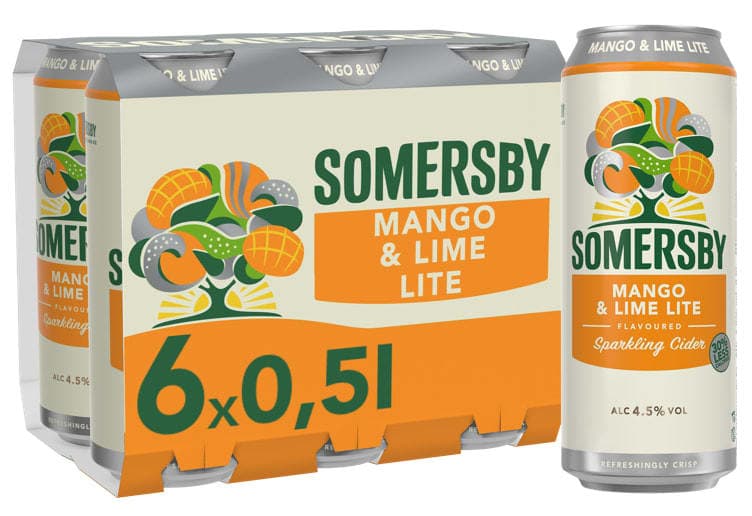 Somersby Cider Mango Lime Lite 0,5lx6 boks 3000 ml