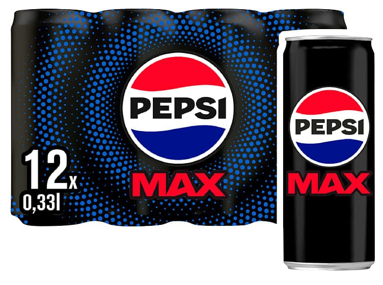 Pepsi Max 12x0,33l boks 3960 ml