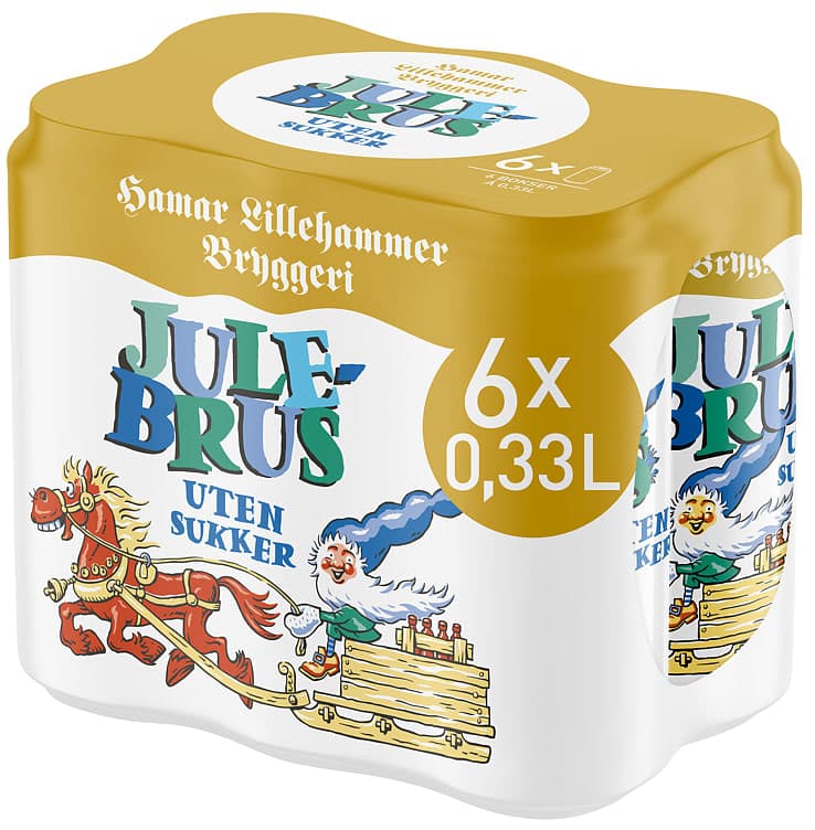 Hamar Julebrus Lett 0,33lx6 boks