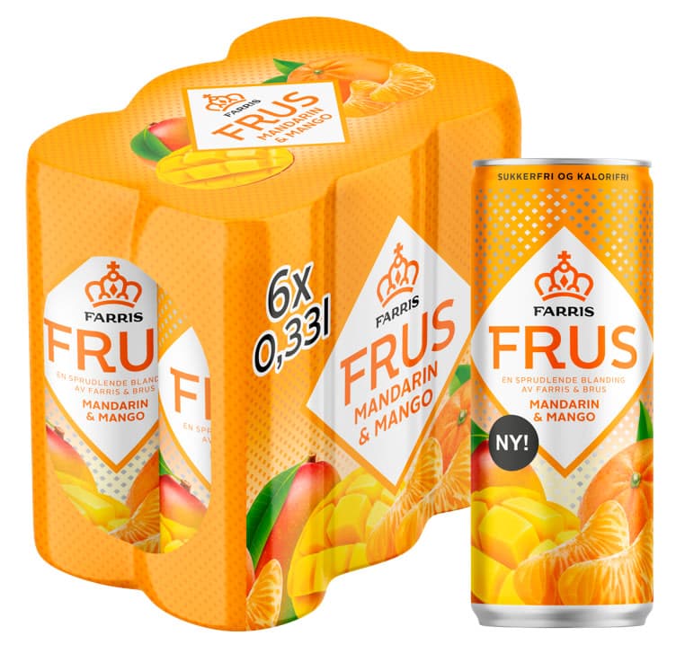 Farris Frus Mandarin & Mango 6x0,33l boks 1980 ml