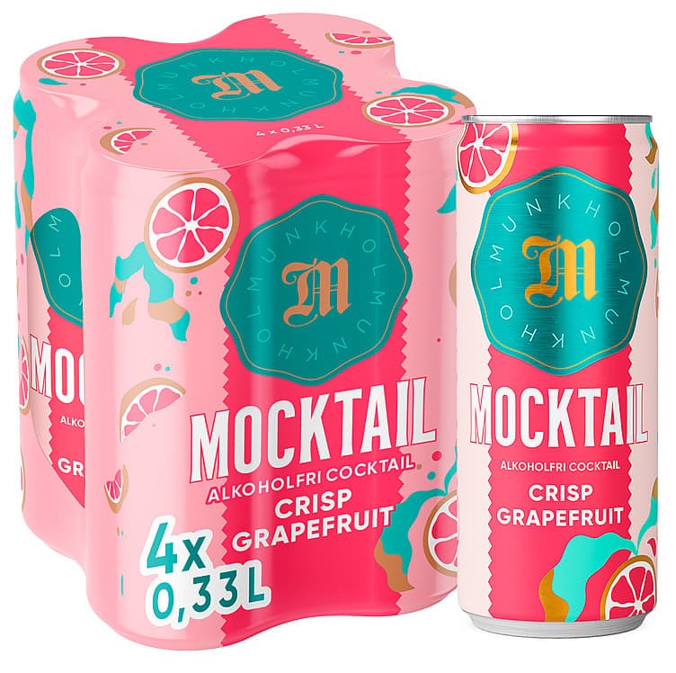 Munkholm Mocktail Grapefruit 0,33lx4 boks 1320 ml