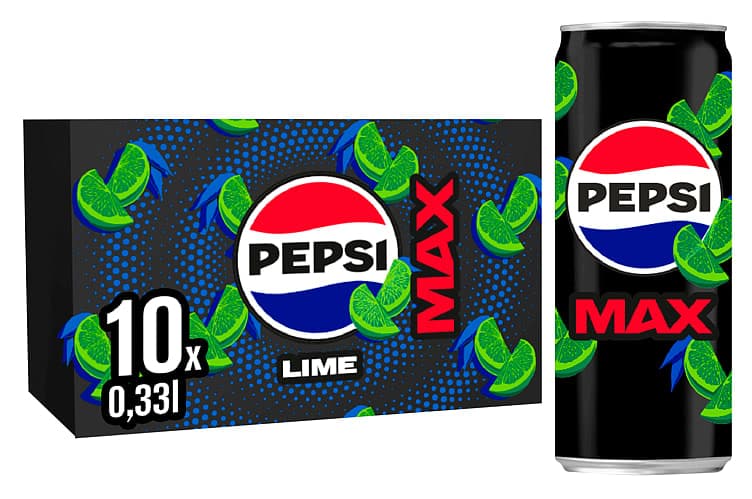 Pepsi Max Lime 10x0,33l boks 3300 ml