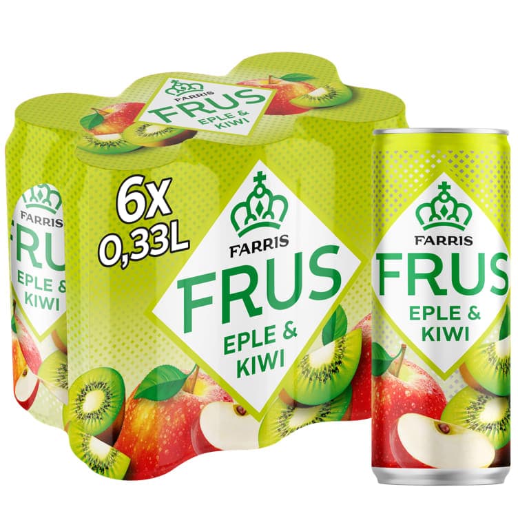 Farris Frus Eple & Kiwi 6x0,33l boks 1980 ml