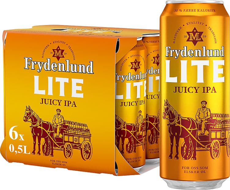 Frydenlund Juicy Ipa Lite 0,5lx6 boks 3000 ml