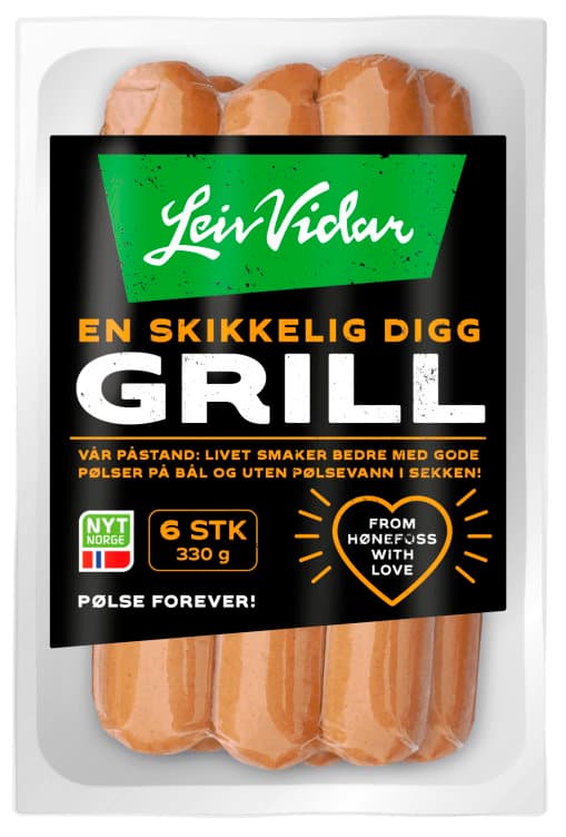 Grillpølser 330g Leiv Vidar