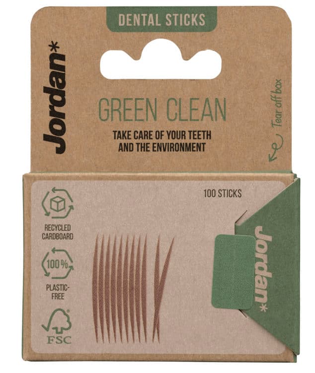 Jordan Tannstikker Green Clean 100stk