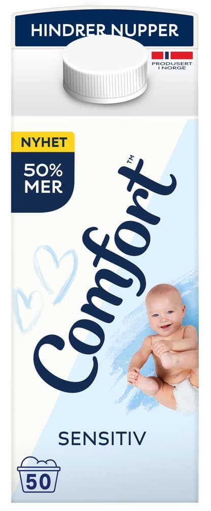 Sensitive Tøymykner, 750 ml 50 stk