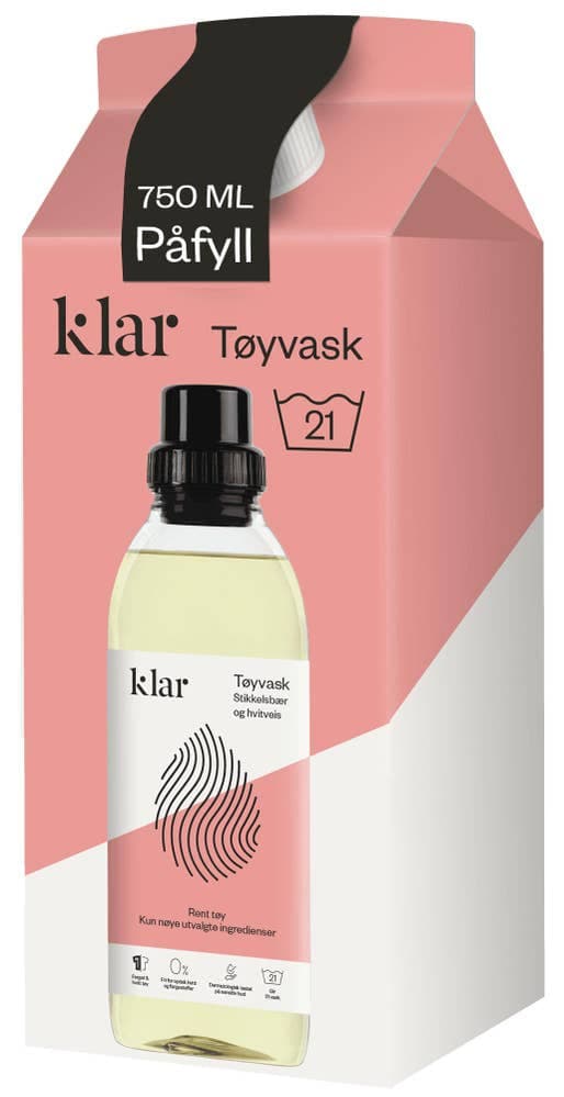 Tøyvask Flytende Refill, 750 ml 21 stk