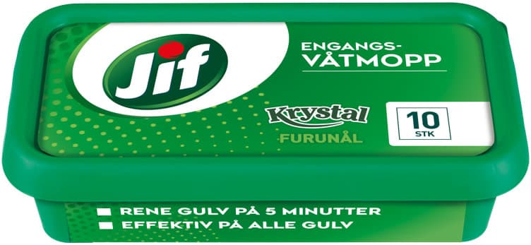 Jif Engangsvåtmopp Krystal Furunål 10stk