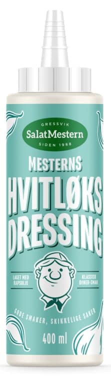 Hvitløksdressing 400ml Salatmestern