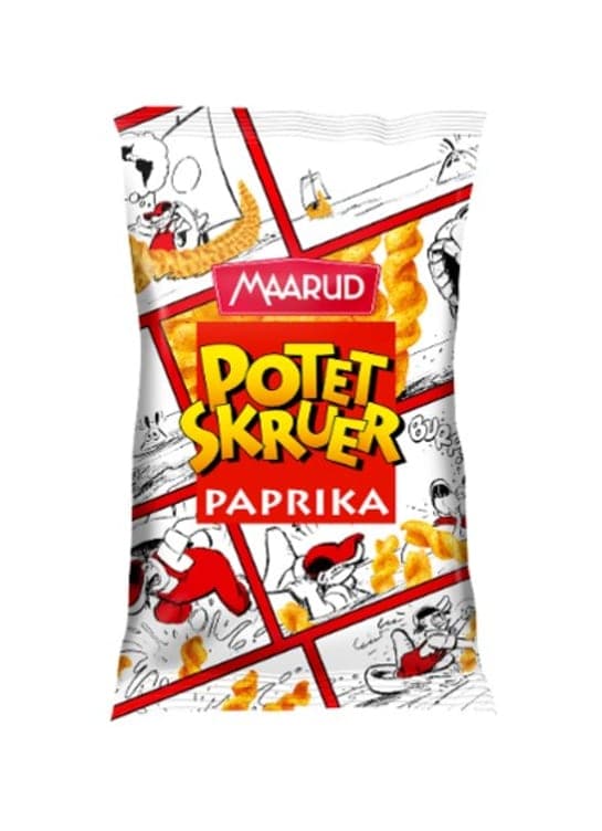 Potetskruer Paprika 90g Maarud