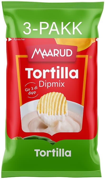 MAARUD TORTILLA DIP 3 x 22 g 66 g