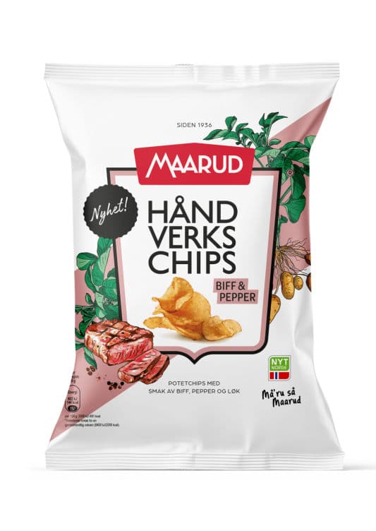 Håndverkschips Biff&Pepper&Onion 150g