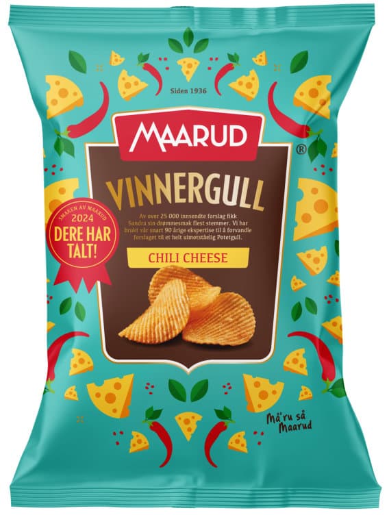 Vinnergull Chili Cheese 200g Maarud