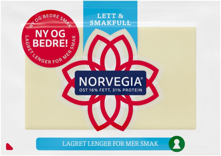 Norvegia Lett 16% Ca1kg Tine 1,03 kg