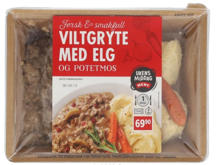 Viltgryte m/Potetmos 460g Meny