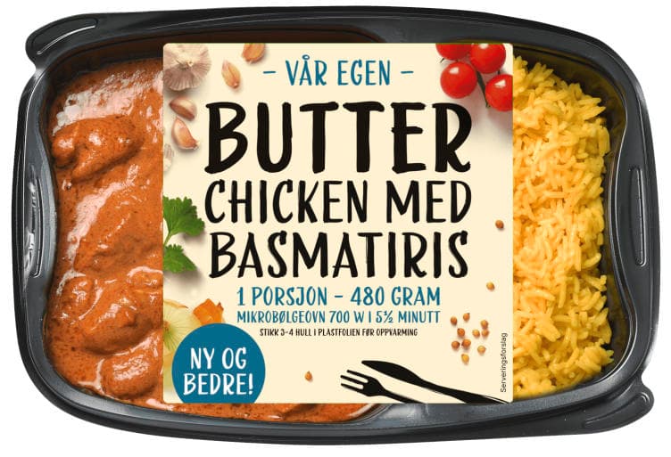 Butter Chicken m/Basmatiris 480g Matbørsen
