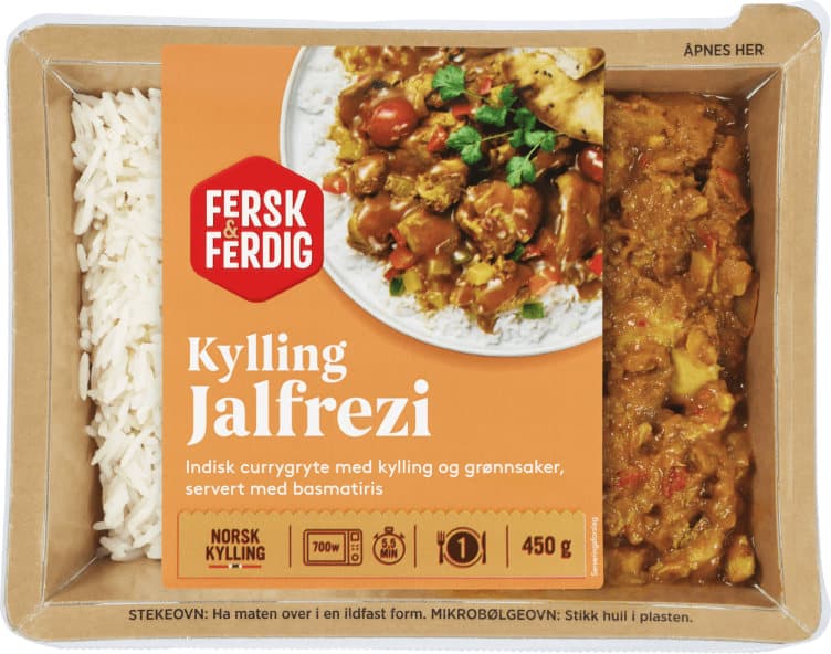 Kylling Jalfrezi 450g Fersk&Ferdig