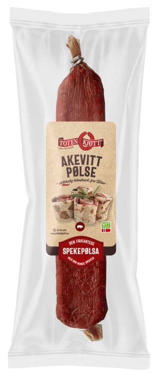 Akevittpølse 300g Toten Kjøtt