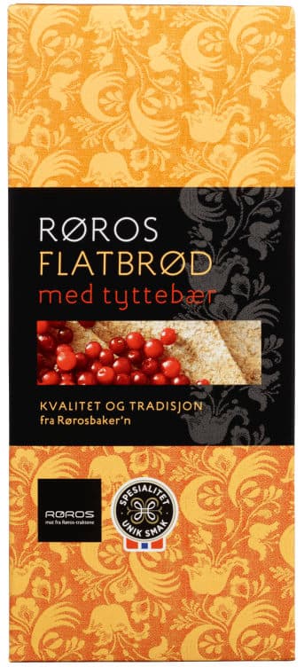 Flatbrød m/Tyttebær 190g Røros