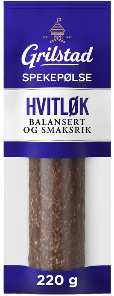 Hel hvitløkspølse 220 g