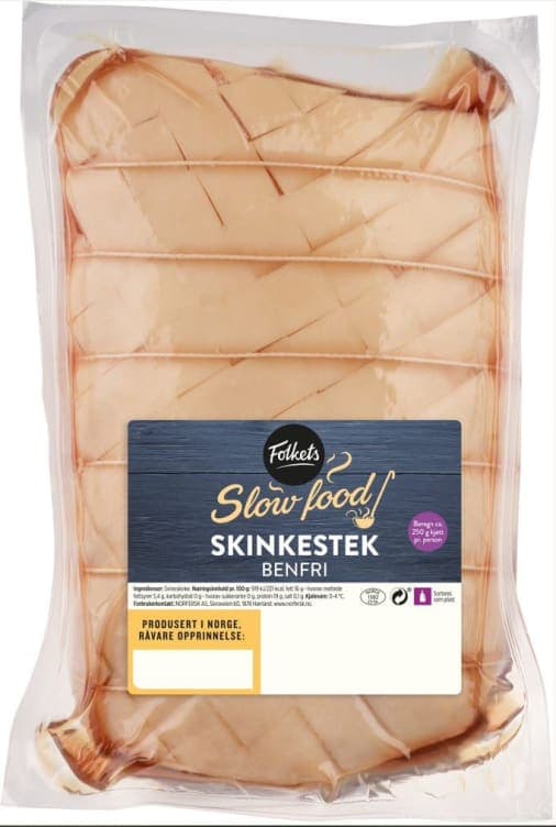 Skinkestek Benfri Surret Ca2kg Folkets 2,07 kg