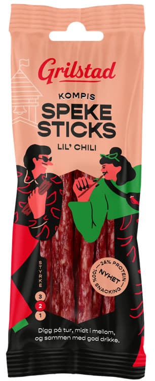 Spekesticks Kompis Chili 60g Grilstad