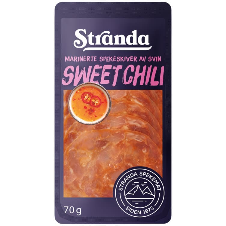 Spekeskiver Sweet Chili Marinerte 70g Stranda