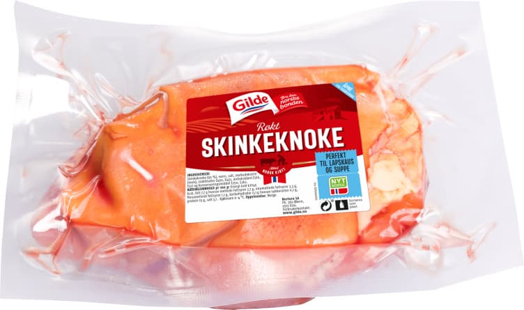 Svin Skinkeknoke Røkt Ca1,35kg Gilde 1,39 kg