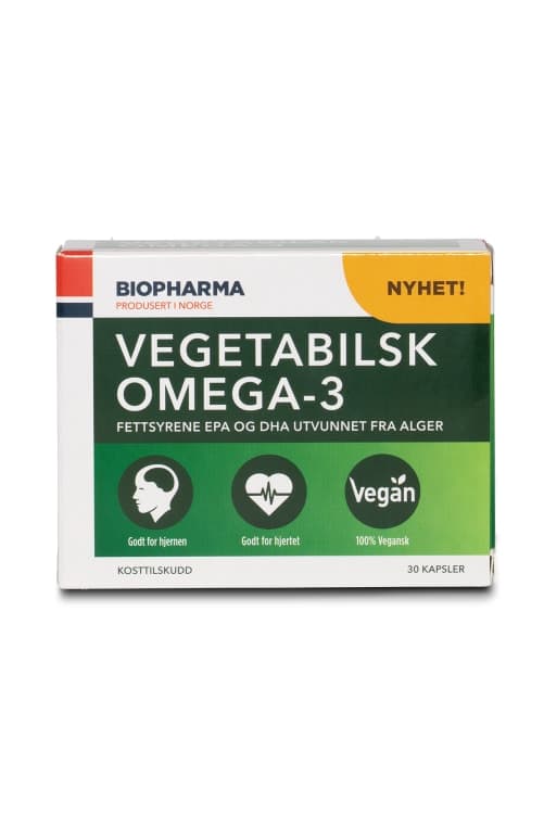 Omega3 Vegetabilsk 30stk Biopharma