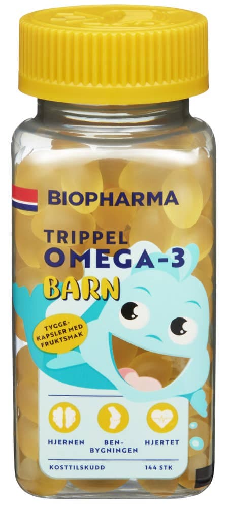 Trippel Omega-3 for barn 144 stk