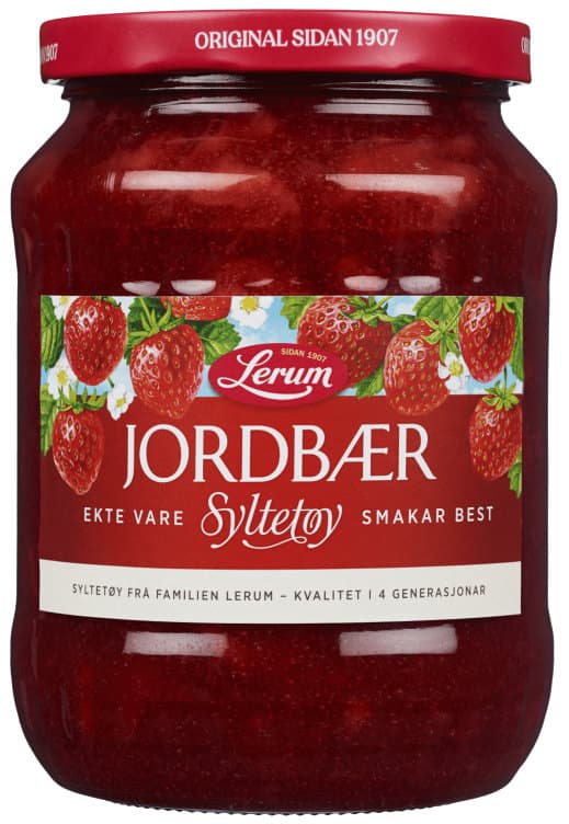 Jordbærsyltetøy 800g Lerum