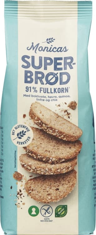 Superbrød Bakemiks 450g Det Glutenfrie Verksted