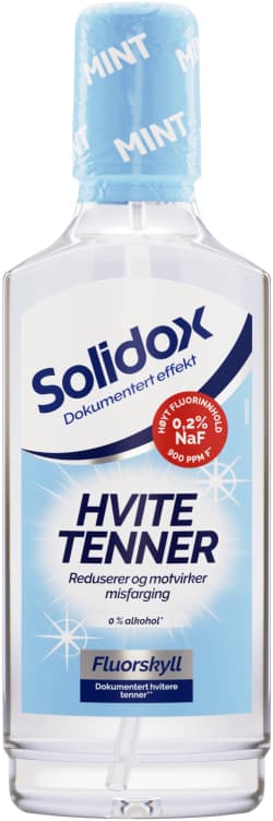 Solidox Munnskyll Hvite Tenner Mint 500ml