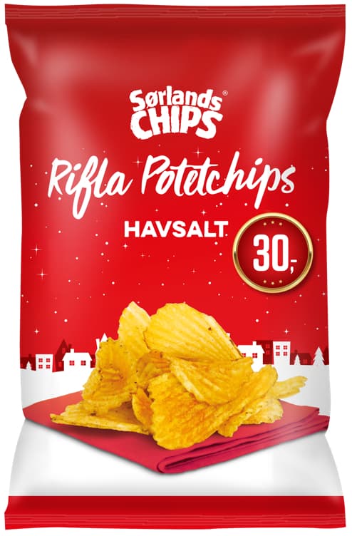 Julechips Havsalt 150g Sørlandschips