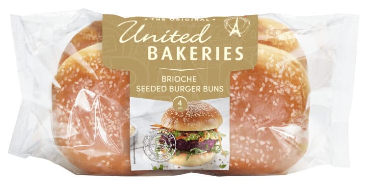 Hamburgerbrød Brioche m/Sesam 4stk 310g