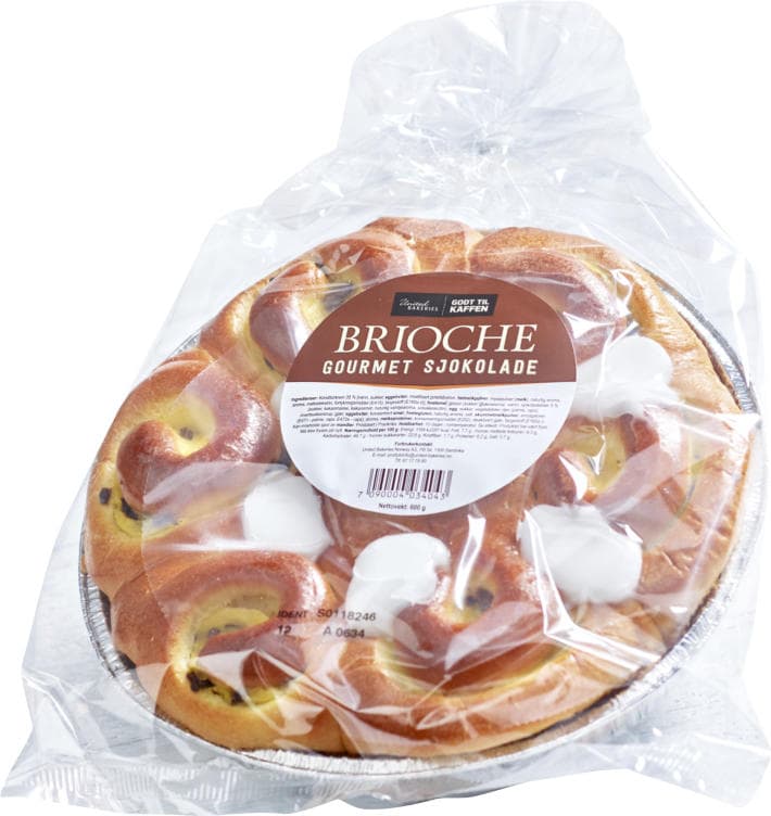 Brioche Gourmet m/Sjokolade 500g United Bakeries