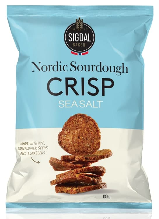 Nordic Sourdough Cri Sea Salt 130g Sigdal