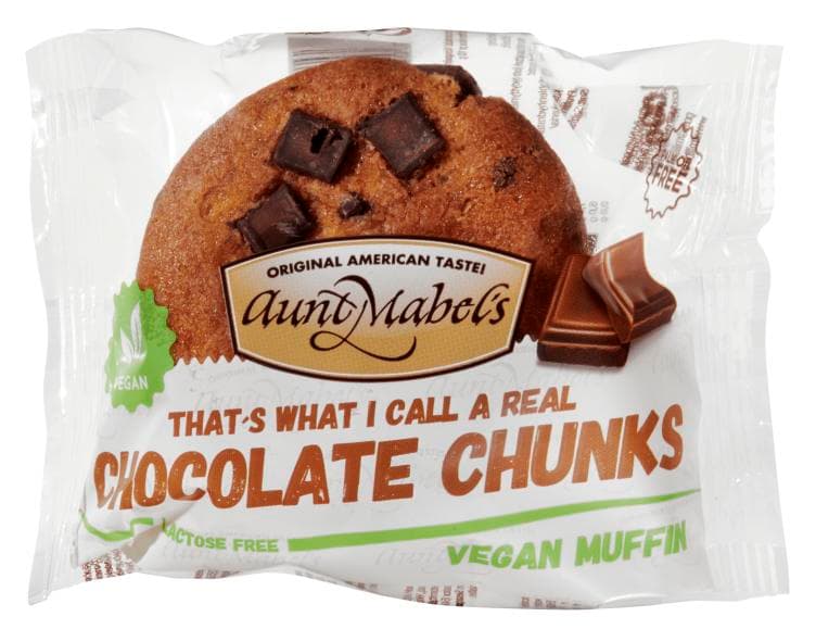 Muffins Chocolate Vegan 100g Aunt Mabels