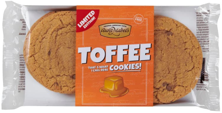 Toffee Cookies 4x45g Aunt Mabels