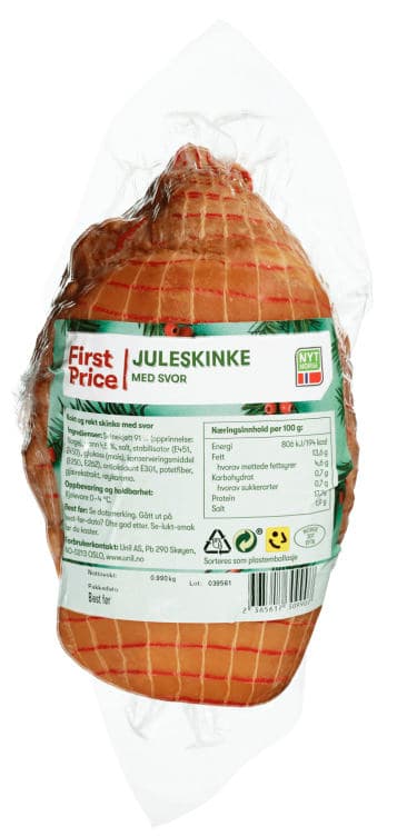 Juleskinke Kokt m/Svor Ca1kg First Price