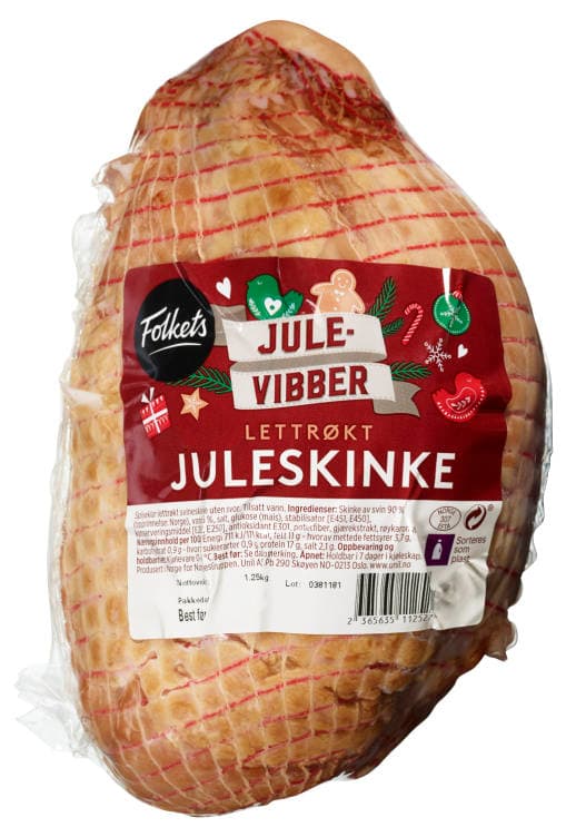 Juleskinke Lettrøkt Ca1kg Folkets