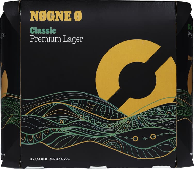 Nøgne Ø Classic Premium Lager 0,5lx6 boks 3000 ml