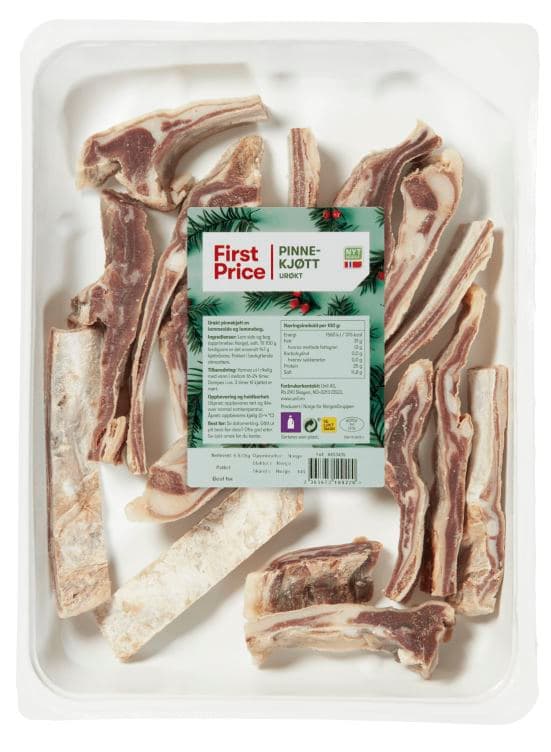 Pinnekjøtt Urøkt Lam m/Bog Ca1,2kg First Price