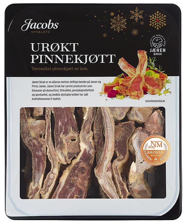 Pinnekjøtt Urøkt Ca1,8kg Jacobs Utvalgte 1,9 kg