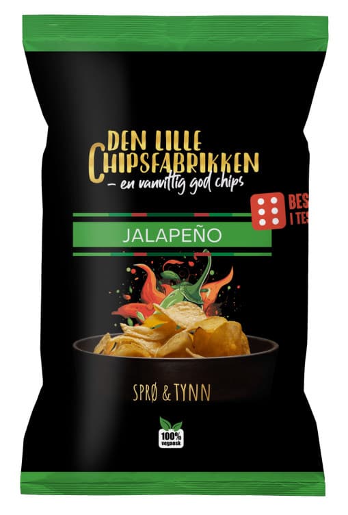 Original Chips Jalapeno 150g Den Lille Chipsfabrikken