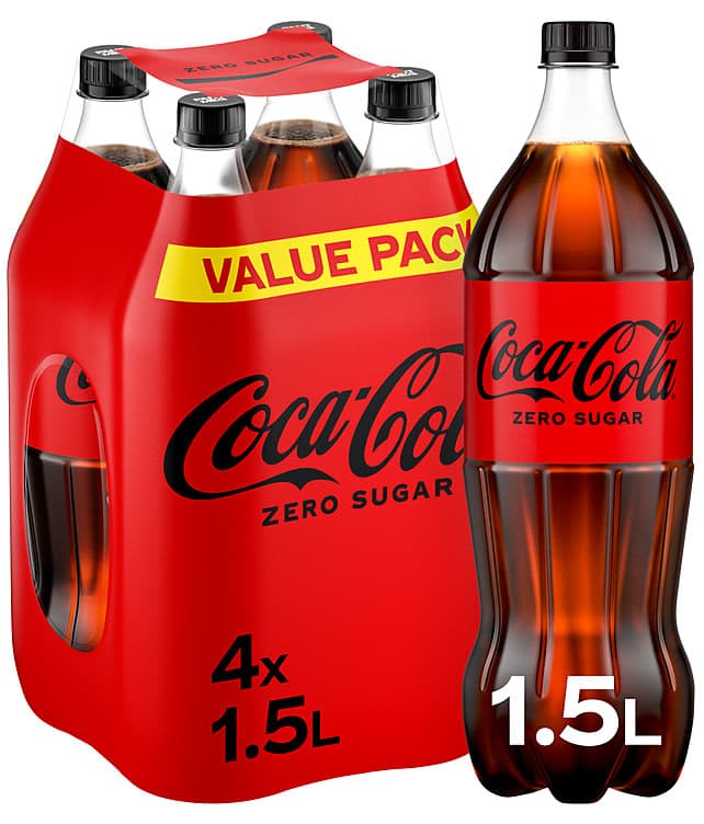 Coca-Cola Zero 4x1,5l flaske 6000 ml