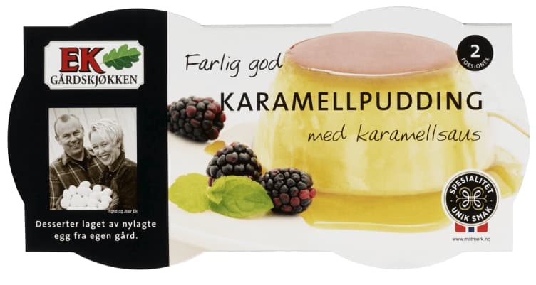 Karamellpudding 2x170g Ek 340 g